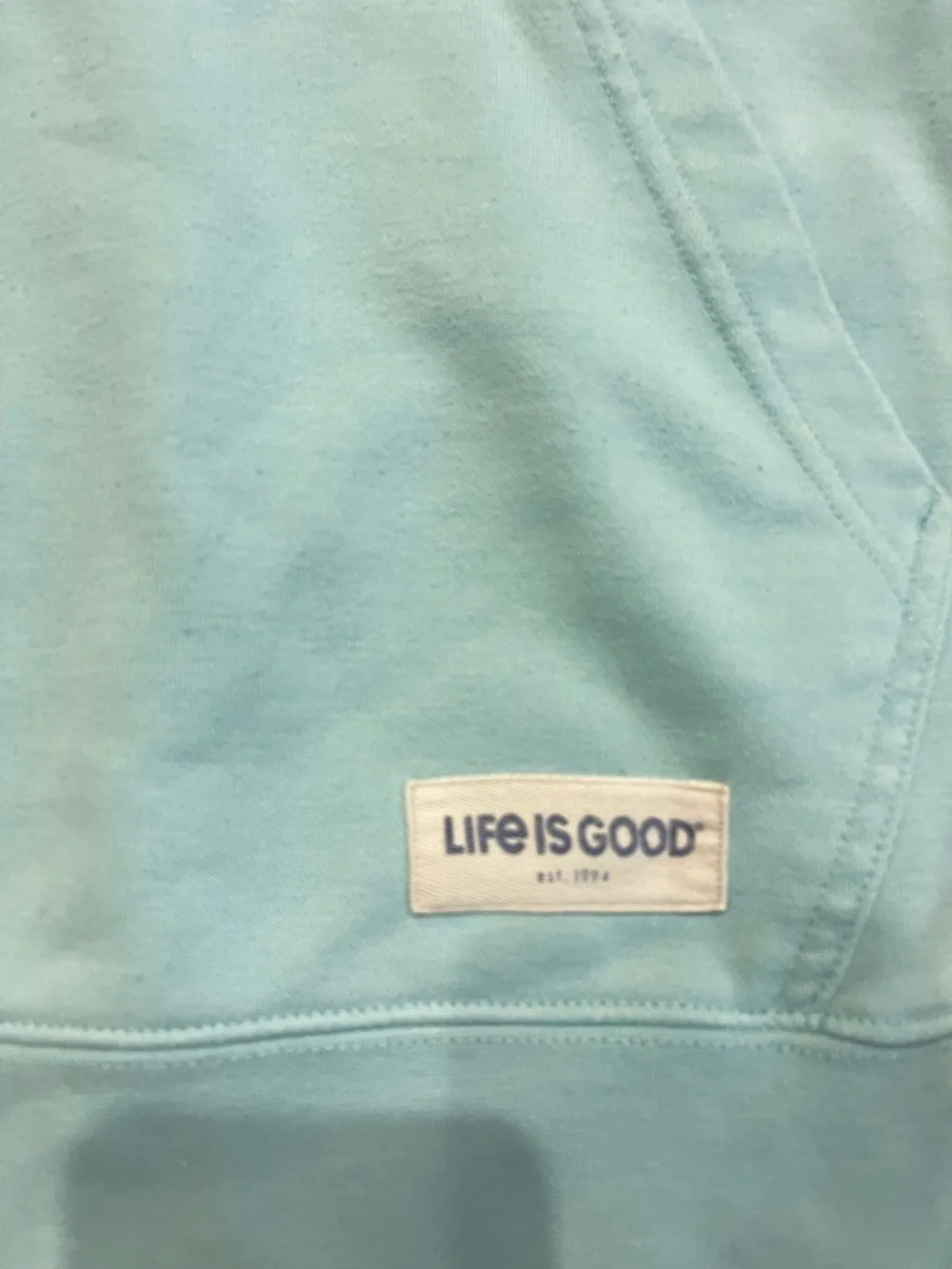 Life Is Good Light Blue 'On The Lake' Hoodie Boats - Picture 3 of 5